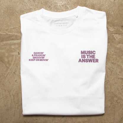 Ltd Crest Music Answer - Tshirt - White