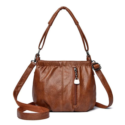 MB50744  Crossbody Leather Handbag