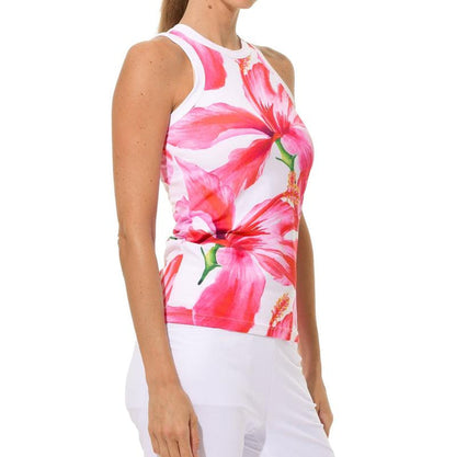 MDC HIbiscus Print Tank - Pink Floral