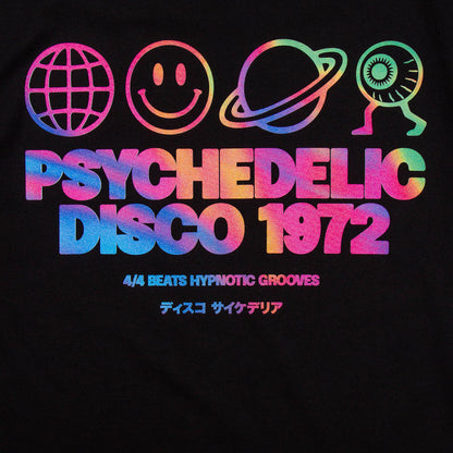 Mercury Elements Psychedelic Disco Back Print - Hood - Black