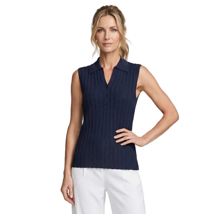 Micha S/L Knit Polo - Navy