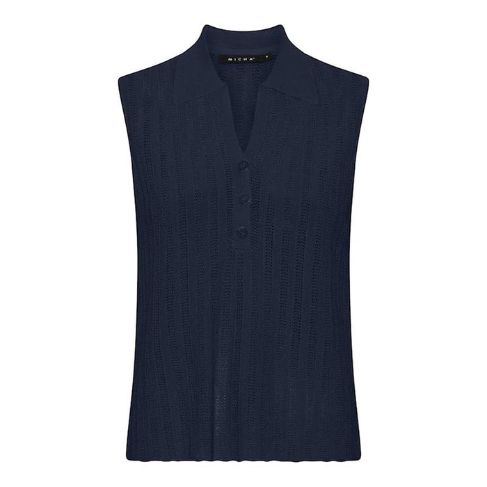 Micha S/L Knit Polo - Navy