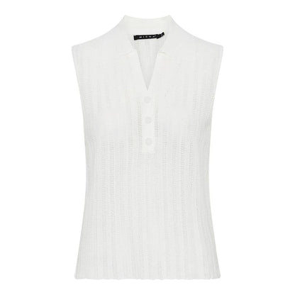 Micha S/L Knit Polo - White