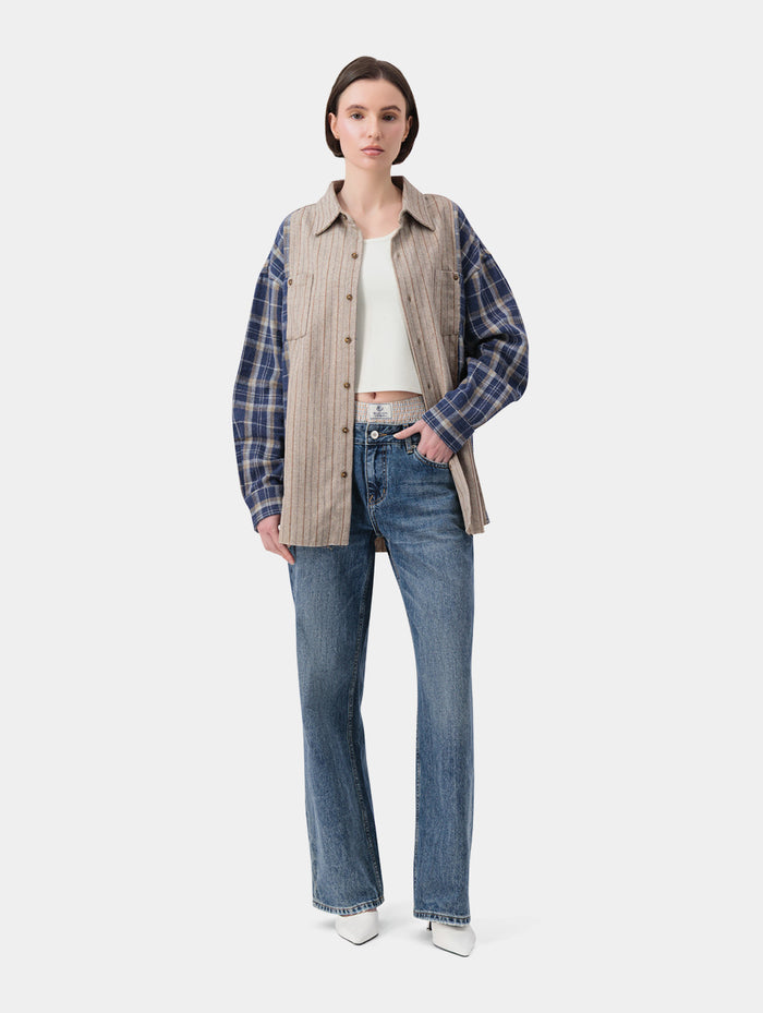 MIX-PRINT SHIRT