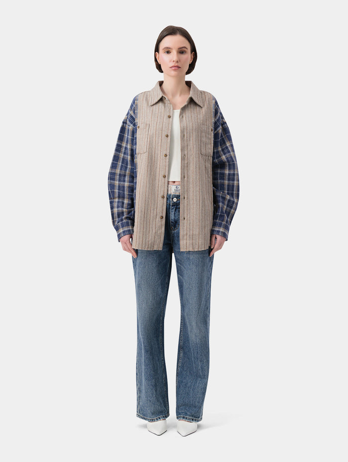MIX-PRINT SHIRT