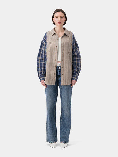MIX-PRINT SHIRT