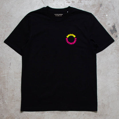 MY Continuous Groove Back Print - Tshirt - Black