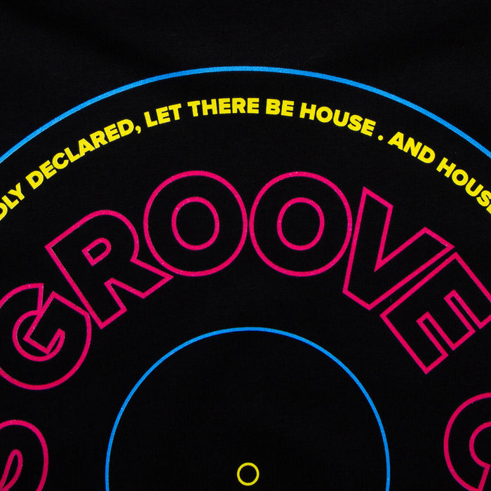 MY Continuous Groove Front Print - Tshirt - Black