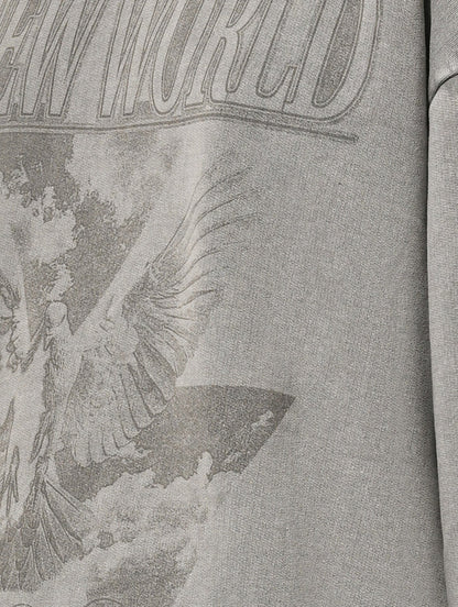 NEW WORLD HYBRID HOODIE- GREY