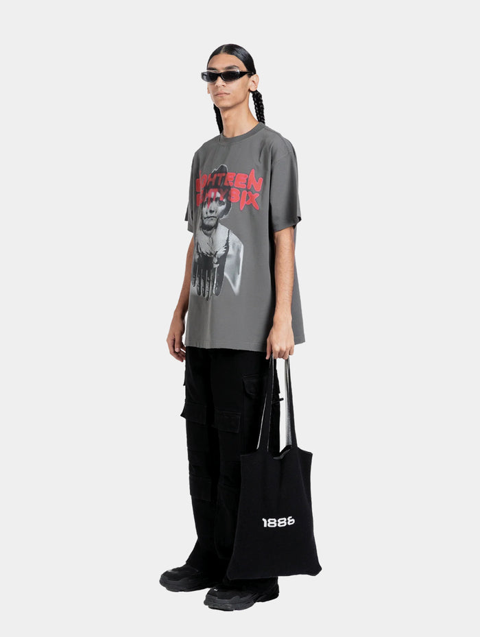 NIGHTMARE GRAPHIC T-SHIRT - GREY