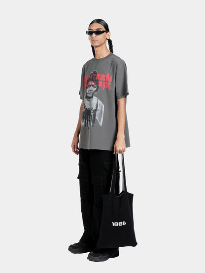 NIGHTMARE GRAPHIC T-SHIRT - GREY