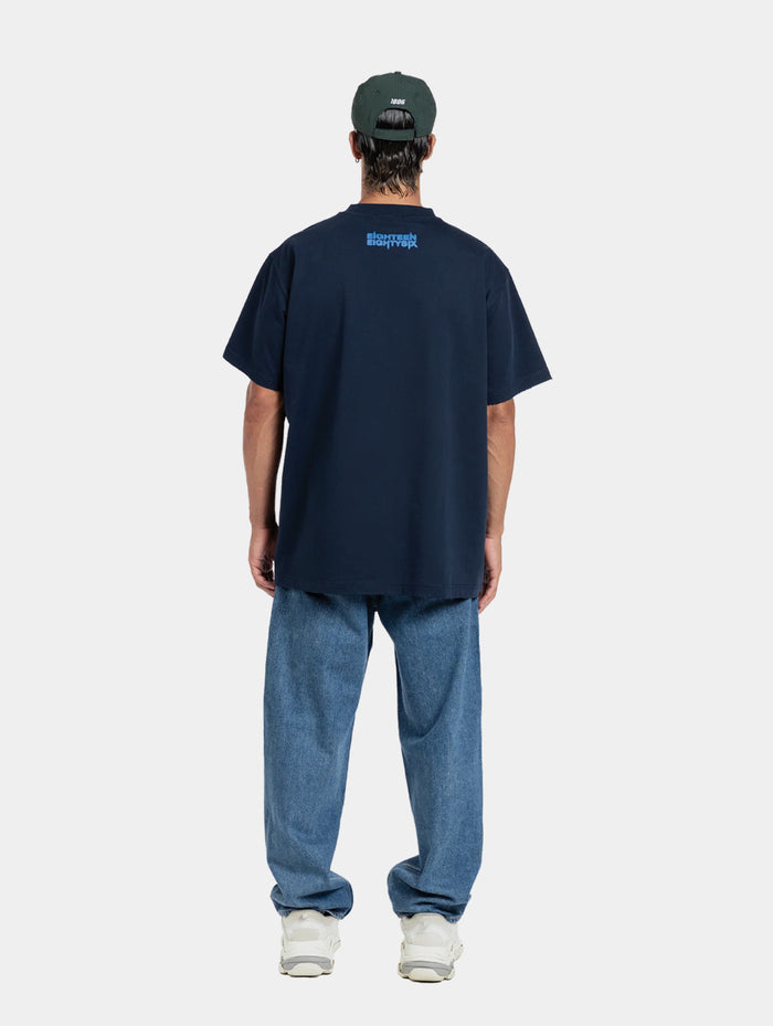 NIGHTMARE GRAPHIC T-SHIRT - NAVY