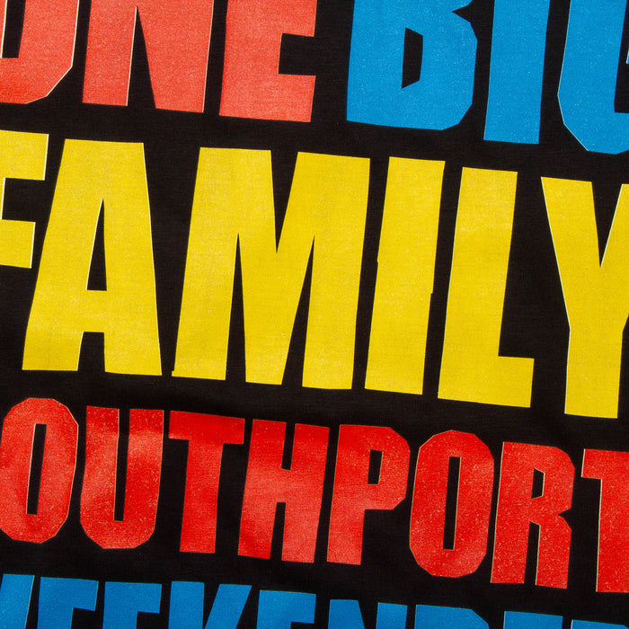 One Big Family Back Print - Tshirt - Black