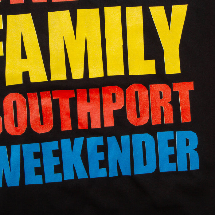 One Big Family Back Print - Tshirt - Black