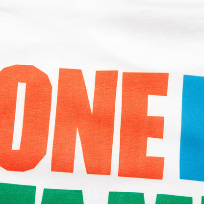 One Big Family Front Print - Tshirt - White