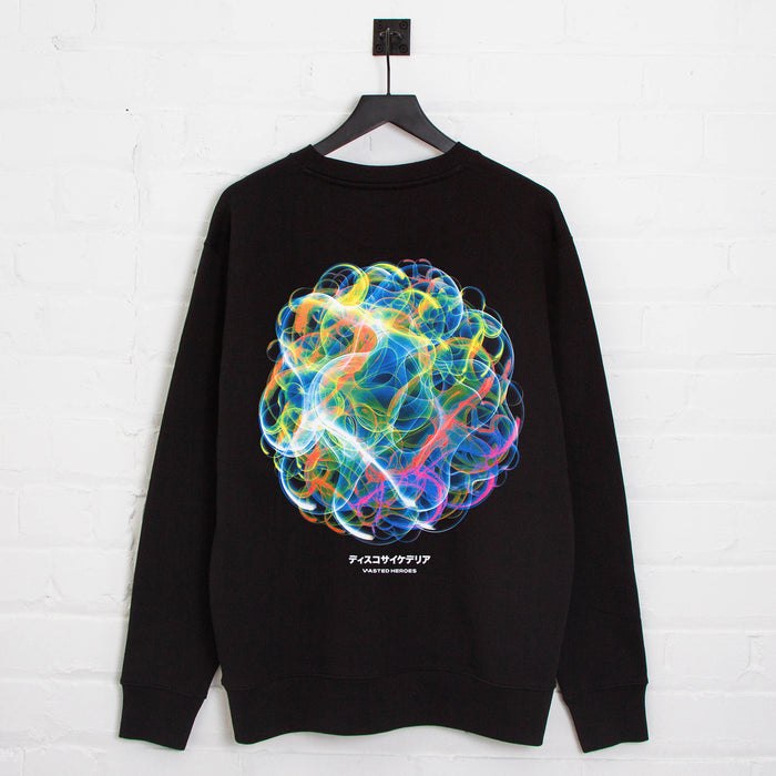 Orb 046 Disco Psychedelia Back Print - Sweatshirt - Black