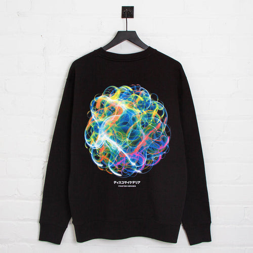 Orb 046 Disco Psychedelia Back Print - Sweatshirt - Black