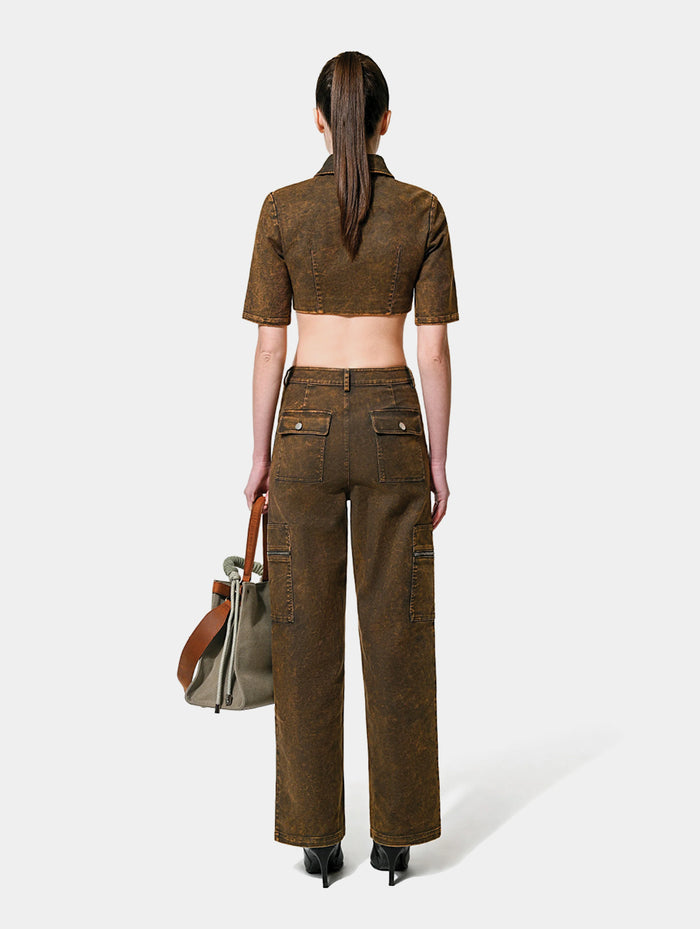 OVER DYE WORKWEAR PANTS - CARAMEL