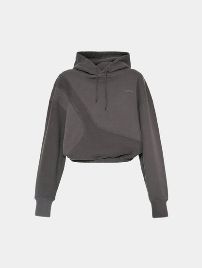 PATCH PANEL HOODIE - GREY