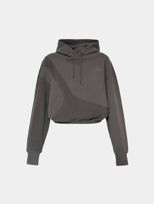 PATCH PANEL HOODIE - GREY