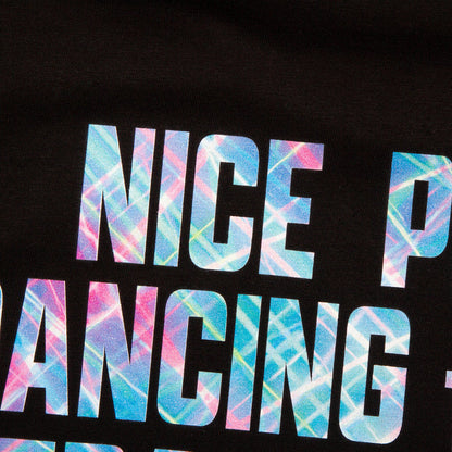 Peoples Trance Lazers Front Print - Tshirt - Black