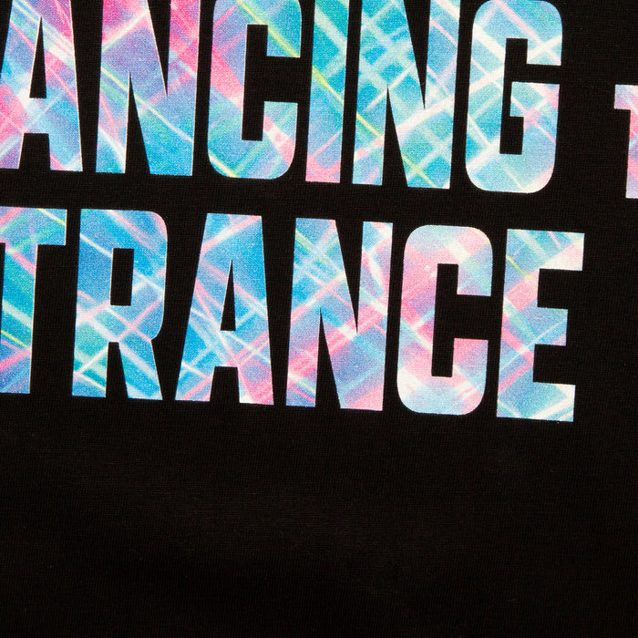 Peoples Trance Lazers Front Print - Tshirt - Black
