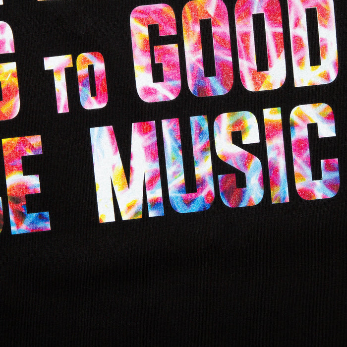 Peoples Trance Lights Back Print - Tshirt - Black