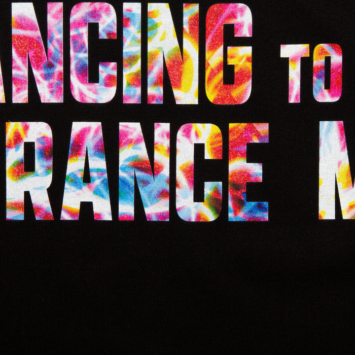 Peoples Trance Lights Front Print - Tshirt - Black