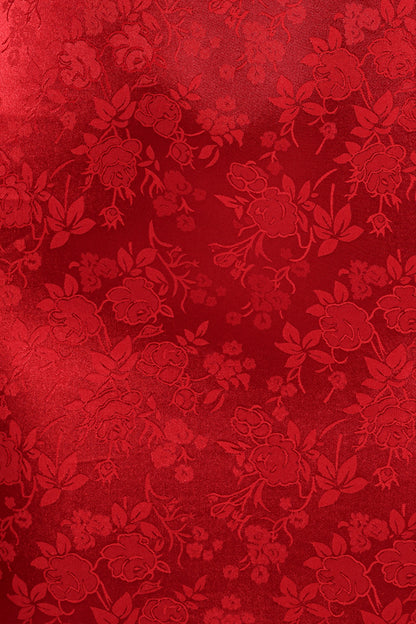 Lomandra Maxi Dress - Red Jacquard