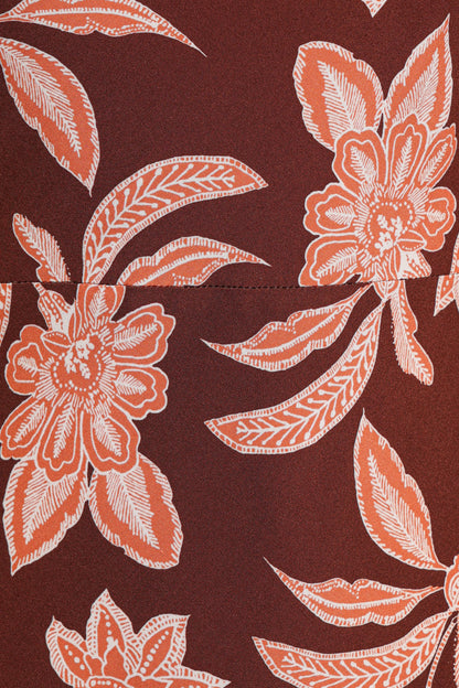 Wheeler Midi Dress - Orange Floral