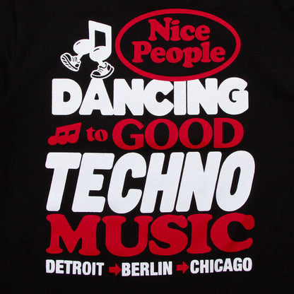 Poster Peoples Techno Back Print - Tshirt - Black