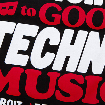 Poster Peoples Techno Back Print - Tshirt - Black