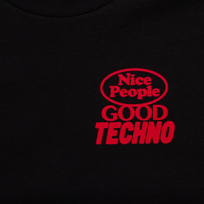 Poster Peoples Techno Back Print - Tshirt - Black