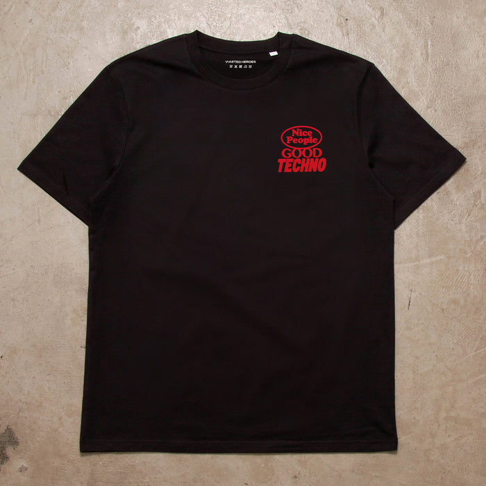 Poster Peoples Techno Back Print - Tshirt - Black