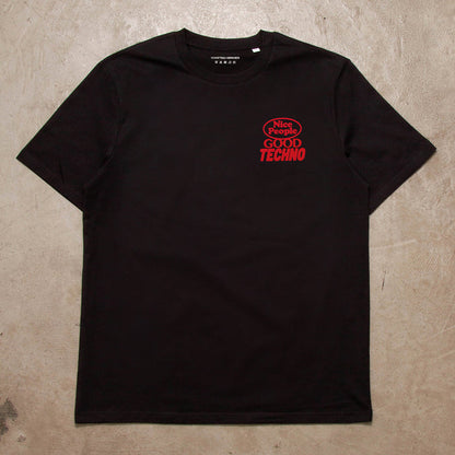 Poster Peoples Techno Back Print - Tshirt - Black