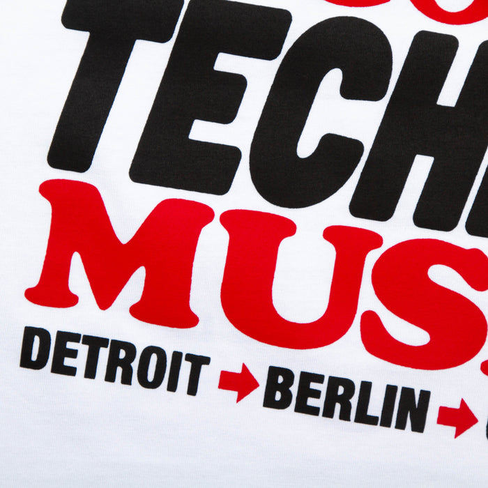 Poster Peoples Techno Back Print - Tshirt - White