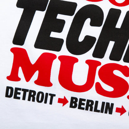 Poster Peoples Techno Back Print - Tshirt - White