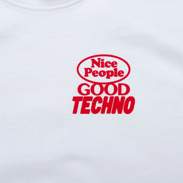 Poster Peoples Techno Back Print - Tshirt - White