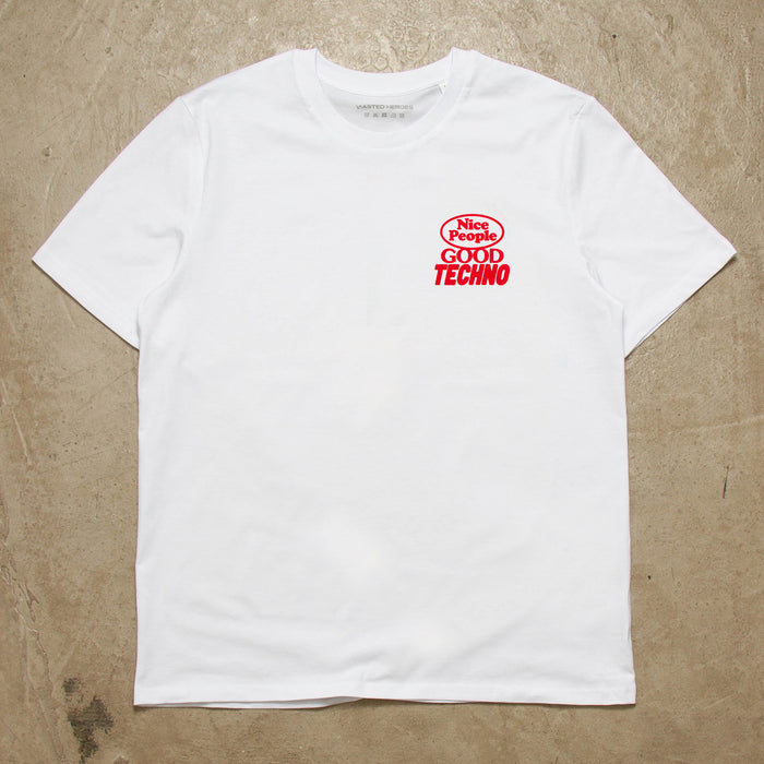 Poster Peoples Techno Back Print - Tshirt - White