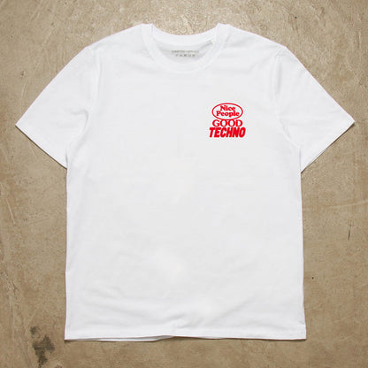 Poster Peoples Techno Back Print - Tshirt - White