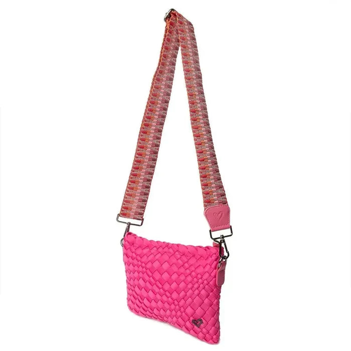 preneLOVE Charlotte Woven Crossbody - Magenta
