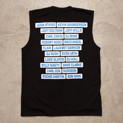 Pt1 Techno Evolution Back Print - Tank Tshirt - Black