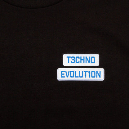 Pt1 Techno Evolution Back Print - Tank Tshirt - Black