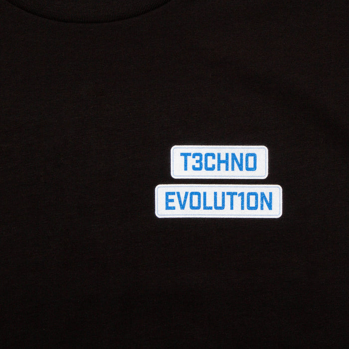 Pt1 Techno Evolution Back Print - Tshirt - Black