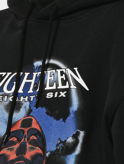 RAVE HEAD HOODIE - BLACK