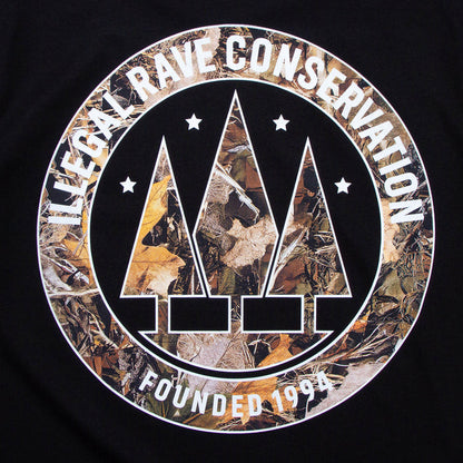 Realtree Illegal Rave Back Print - Tshirt - Black