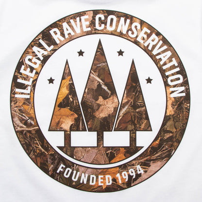 Realtree Illegal Rave Back Print - Tshirt - White