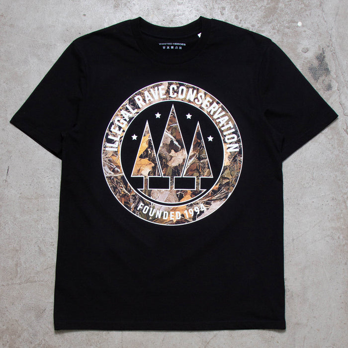 Realtree Illegal Rave Front Print - Tshirt - Black