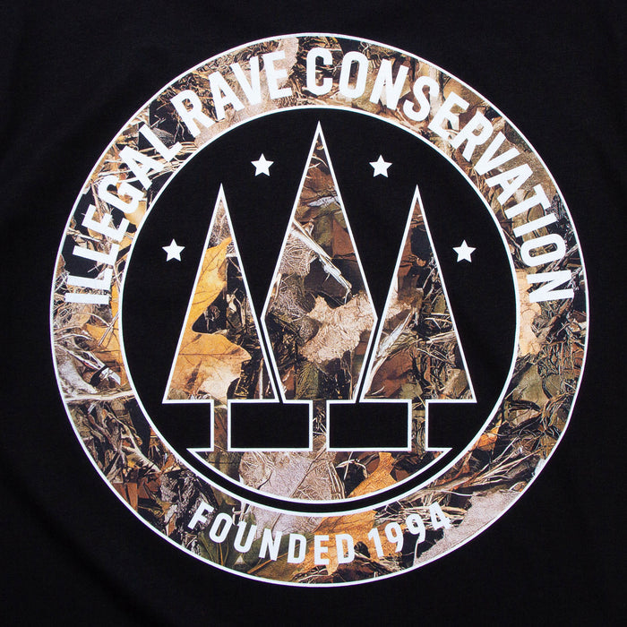 Realtree Illegal Rave Front Print - Tshirt - Black