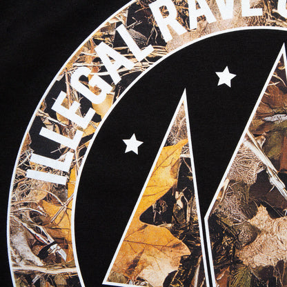 Realtree Illegal Rave Front Print - Tshirt - Black
